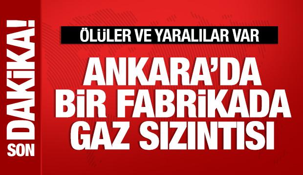 Ankara'da bir fabrikada gaz sızıntısı: 2 ölü, 3 yaralı var