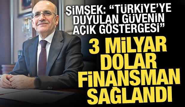 Bakan Şimşek: Kamu sektörü bu yıl 3 milyar dolar finansman sağladı
