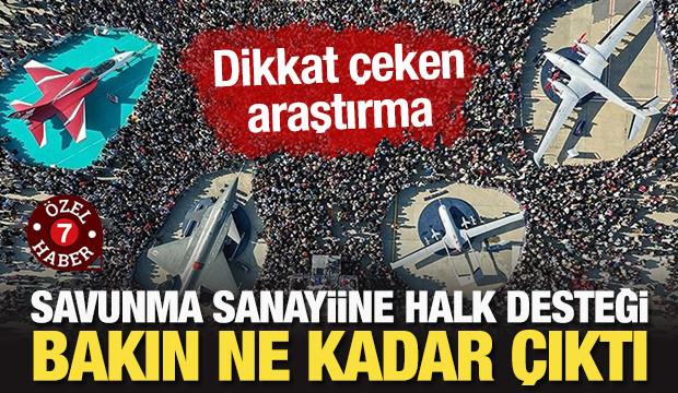 Dikkat çeken araştırma: Savunma sanayiine halk desteği bakın ne kadar çıktı
