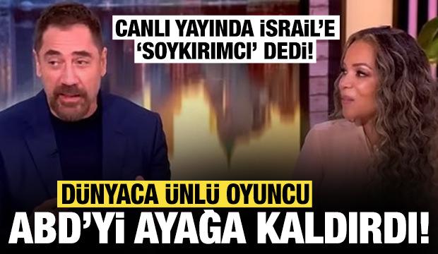Dünyaca ünlü oyuncu ABD'yi ayağa kaldırdı: Canlı yayında İsrail'e "soykırımcı" dedi!