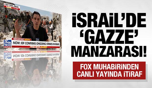 Fox'tan İsrail'deki enkazdan canlı yayın: Eşi benzeri görülmemiş an!