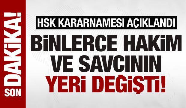 HSK kararnamesi açıklandı: Binlerce hakim ve savcının görev yeri değişti