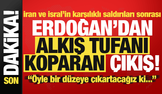 İran-İsrail gerilimine ilişkin Erdoğan'dan alkış tufanı koparan son dakika çıkışı!