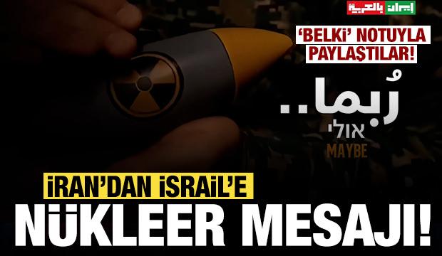 İran resmi haber ajansından nükleer göndermesi: 'Belki' notuyla paylaştılar