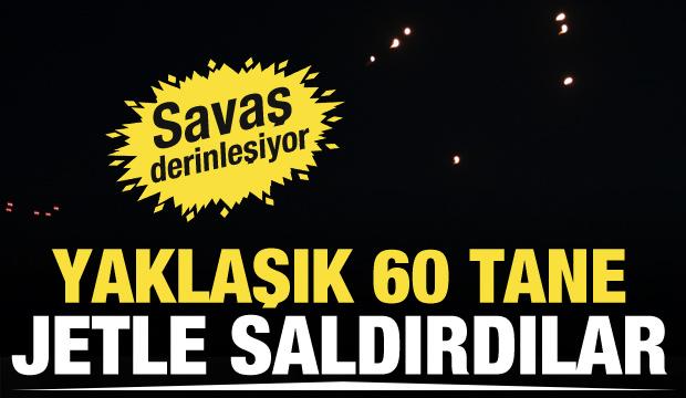 İsrail, 60 savaş uçağıyla İran'a saldırdı