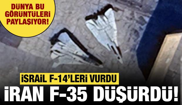 İsrail F14, İran F-35 düşürdü: O anlar saniye saniye paylaşıldı!