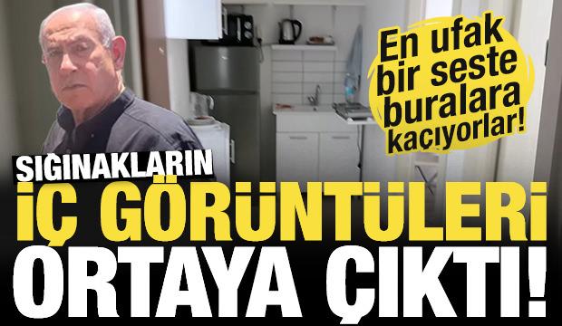 İsrail sığınaklarının iç görüntüleri ortaya çıktı! En ufak bir seste oraya kaçıyorlar...