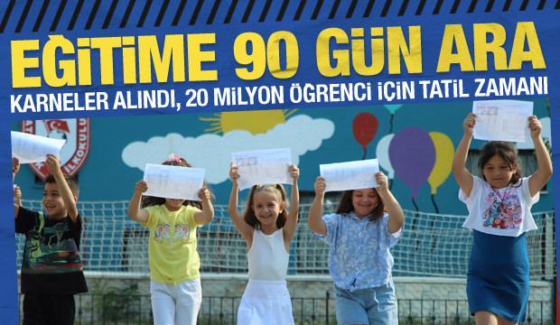 Karneler bugün alındı! 20 milyon öğrenci için tatil zamanı