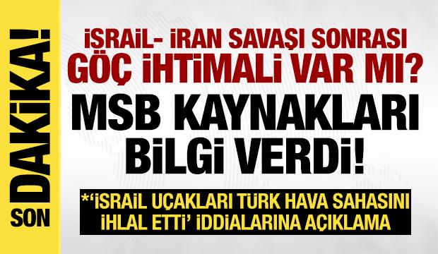 MSB kaynakları: İran sınırımızda herhangi kontrolsüz göç hareketliliği bulunmamaktadır