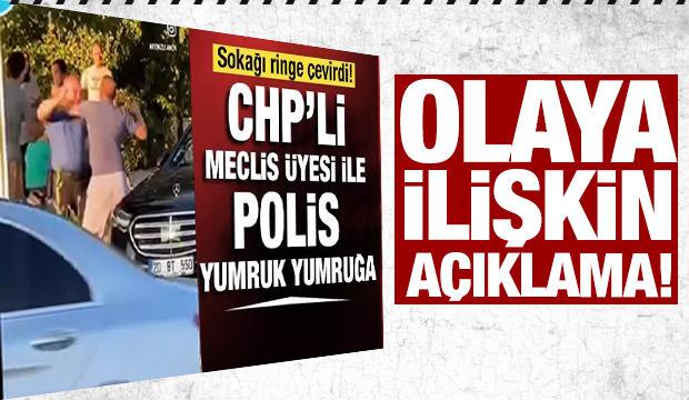 Polis ile vatandaş yumruk yumruğa kavga etti