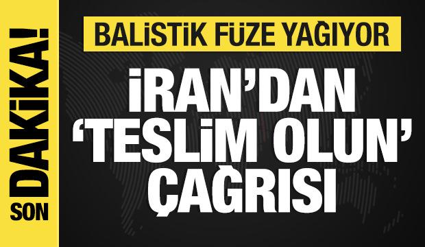 Son dakika: İran'dan teslim olun çağrısı! Füze yağıyor...İsrail kabusu yaşıyor