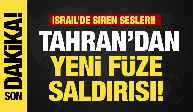 Son dakika... İsrail'de yine sirenler çalıyor! Tahran'dan füze saldırısı!