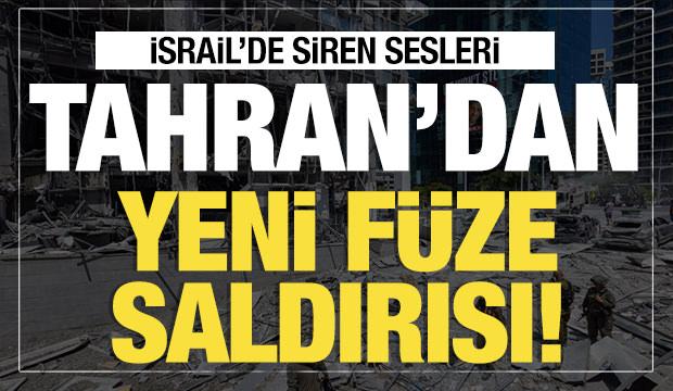 Son dakika... İsrail'de yine sirenler çalıyor! Tahran'dan füze saldırısı!