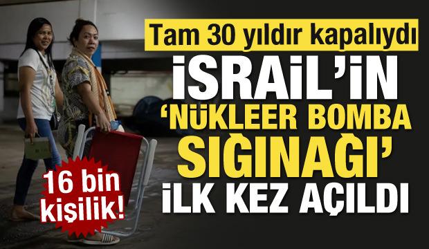 Tam 30 yıldır kapalıydı! İşte İsrail'deki 'Nükleer bomba sığınağı'nın içi