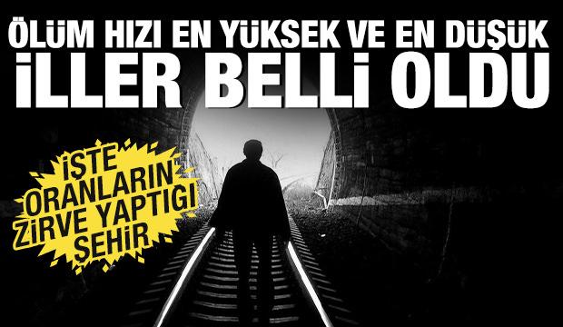 TÜİK açıkladı! Türkiye'de ölüm oranı en yüksek ve en düşük olan iller...