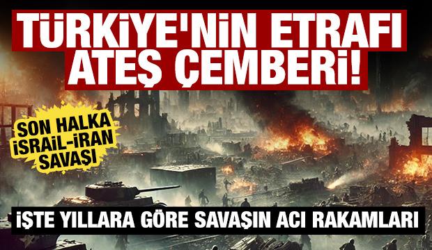 Türkiye'nin etrafı ateş çemberi! İşte yıllara göre savaşın acı yüzü...