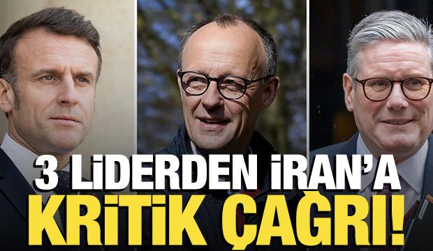 Üç Avrupa ülkesinden İran'a kritik çağrı! 