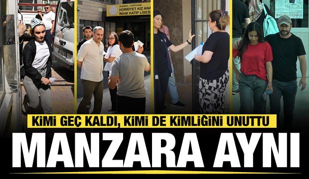 YKS'nin 2. oturumunda manzara yine aynı! Kimi geç kaldı, kimi de kimliğini unuttu