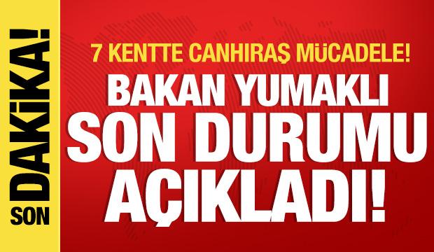 7 kentte yangınlarla mücadele: Bakan Yumaklı son durumu paylaştı!