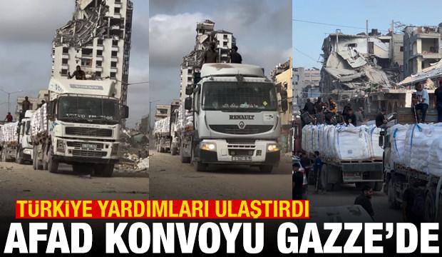 AFAD'ın yardım konvoyu Gazze'ye giriş yaptı