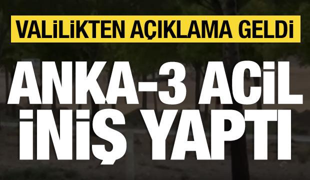 ANKA-3 acil iniş gerçekleştirdi