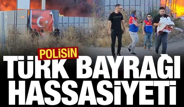 Bursa Mustafakemalpaşa'da plastik fabrikasında yangın çıktı