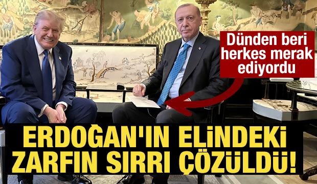Cumhurbaşkanı Erdoğan'ın elindeki zarfın sırrı çözüldü! İşte içindekiler...