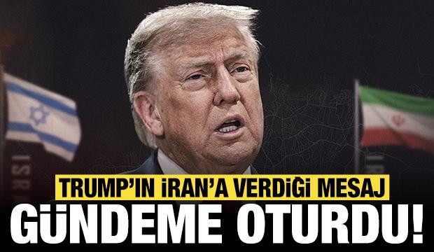Donald Trump noktayı koydu: Verdiği İran mesajı dünyada gündem oldu!