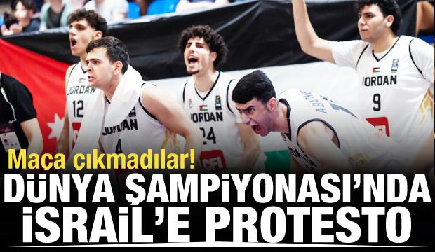 Dünya Şampiyonası'nda İsrail protestosu! Maça çıkmadılar