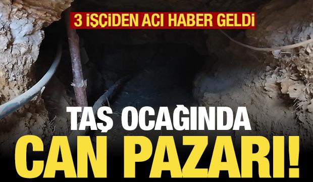 Erzurum'da oltu taşı ocağında göçük: 3 kişi öldü!