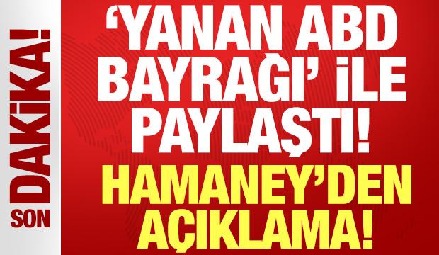 Hamaney'den 'yanan ABD bayrağı' ile açıklama: Biz kimseye zarar vermedik