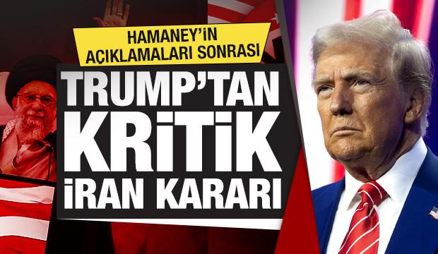 Hamaney'in açıklamaları sonrası Trump'tan son dakika İran kararı! "Derhal durdurdum"