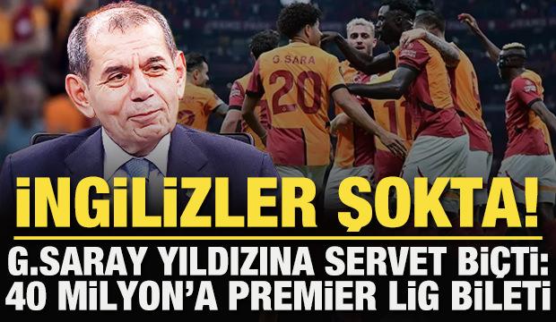 İngilizler şokta! G.Saray yıldızına servet biçti: 40 Milyon Euro'ya Premier Lig bileti