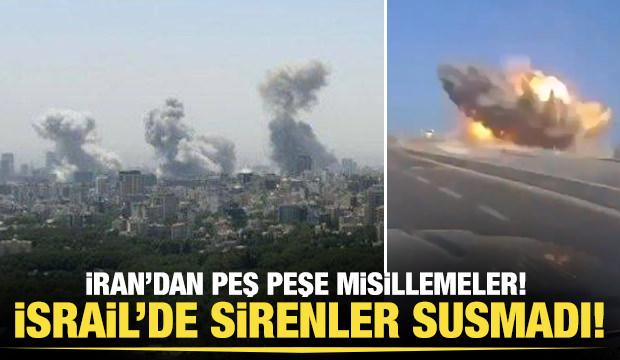 iran İsrail'i vurmaya devam ediyor! Patlamanın büyüklüğü araç kamerasına yansıdı