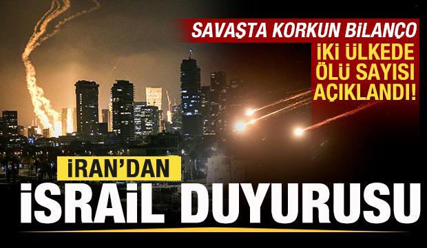 İran'dan son dakika İsrail duyurusu! Savaşın bilançosu belli oldu! Ölü sayısı açıklandı