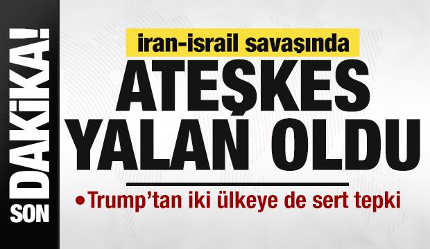 İsrail-İran savaşında ateşkes yalan oldu! Trump'tan yeni açıklama! Çok sert tepki gösterdi