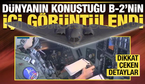 İşte ''hayalet uçak'' B-2 bombardıman uçağının kokpit içi görüntüleri