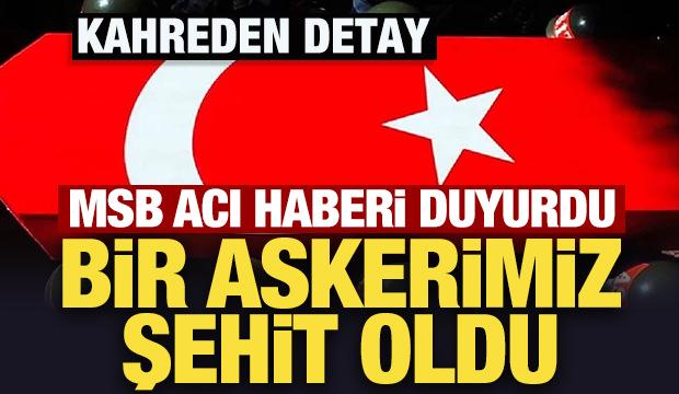 MSB acı haberi duyurdu: Libya'da bir askerimiz şehit oldu