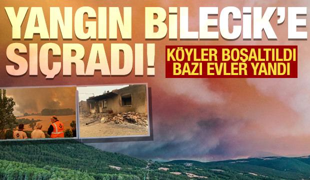 Orman yangını il değiştirdi! Köyler boşaltıldı, Bakan Yumaklı bölgeye hareket etti!