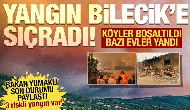 Orman yangını il değiştirdi! Köyler boşaltıldı, Bakan Yumaklı'dan son dakika açıklama!