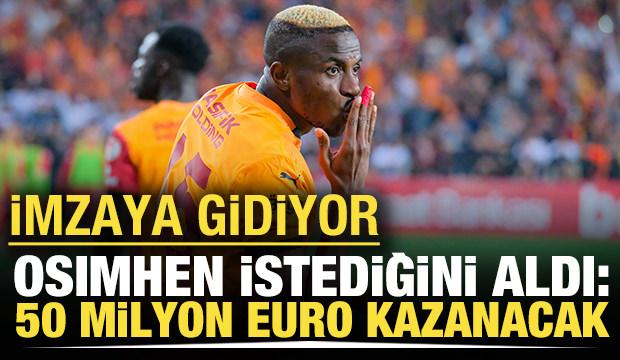 Osimhen istediğini aldı: Senede 50 milyon Euro kazanacak, imzaya gidiyor