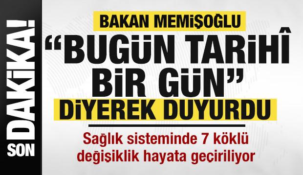 SON DAKİKA: Sağlıkta yeni dönem: Memişoğlu tarihi değişikliği açıkladı