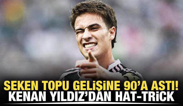 Seken topu, gelişine 90'a astı! Kenan Yıldız'dan hat-trick!