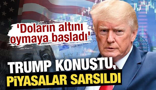 Trump konuştu, piyasalar sarsıldı! 'Doların altını oymaya başladı' 