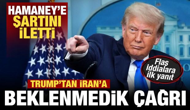 Trump'tan son dakika İran duyurusu! Tek şart koştu! "Kaldırırım"