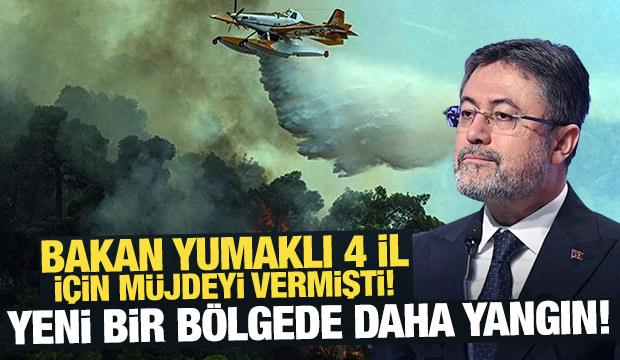 Bakan Yumaklı'dan orman yangını açıklaması! İşte kontrol altına alınan yerler