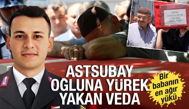 Bir babanın en ağır yükü! Oğlunun tabutunu gözyaşlarıyla omuzladı