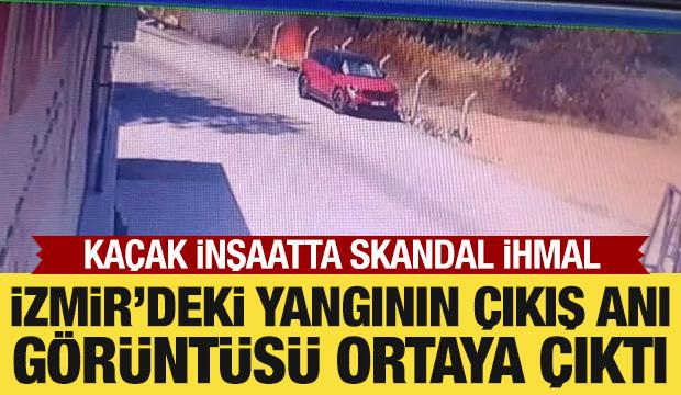 Buca'daki orman yangınının çıkış anı görüntüsü ortaya çıktı