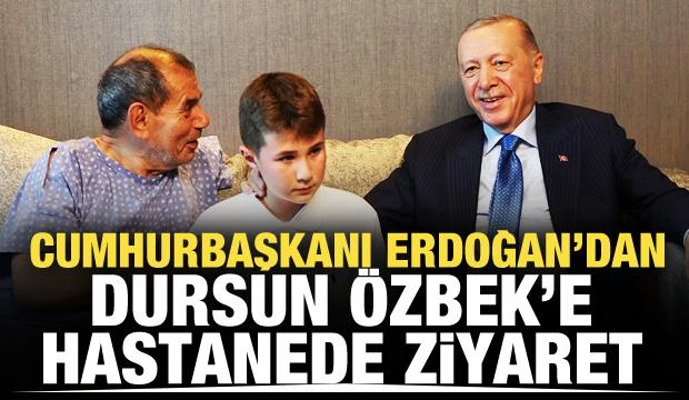 Cumhurbaşkanı Erdoğan'dan Galatasaray Başkanı Dursun Özbek'e ziyaret