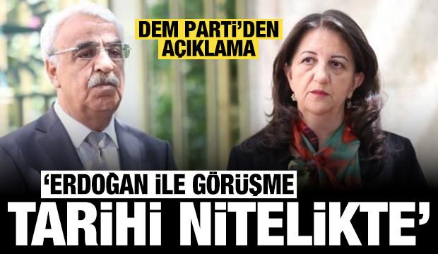 DEM Parti'den İmralı görüşmesi sonrası açıklama: Erdoğan ile görüşme tarihi nitelikte